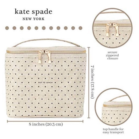 Kate Spade Deco Dots Lunch Tote - Picture 8 of 9